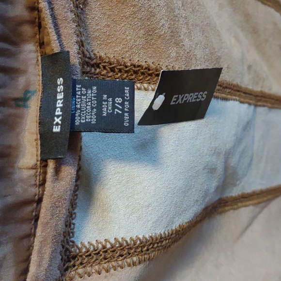 Awesome 100% LIKE Leather Skirt Size 7/8 - Picture 4 of 6